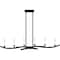 Quoizel Oakley Linear Chandelier 6 Lights Earth Black OAK644EK - alternate 5